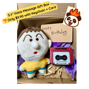 🎤 Voice Message Gift Box – Record Replay & Feel the Jay Chou Vibes! 💝 Only $9.90 with Keychain + Card