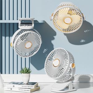 FLEURS 4 in 1 Small Desk Fan Portable Creative Personal Table Fan Mutli-Purpose Rotatable Mini Desk Fan