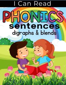 I CAN READ PHONICS SENTENCES (DIGRAPHS & BLENDS) 33 PAGES