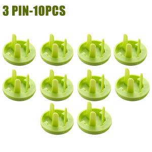 10PCS Socket Protector Cover Green Protection Children Anti-electric Cover Protective Cover Baby Protector