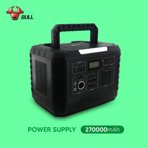 BULL Outdoor Power Station Power Supply 88000mAh - 280000mAh Large Capacity Emergency Power Bank with Led Light AC/DC 220V 12V 10A