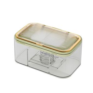 JEHUA Plastic Wet Wipes Box with Spring Plate Large Capacity Wall Mounted Wet Wipes Dispenser Multifunctional Dustproof Storage Box for Home