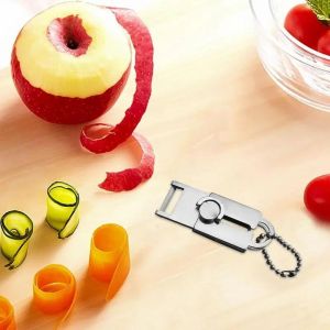 Mini Fruit Vegetables Peeler New Stainless Steel Peelers Portable Manual Fruit Apple Kiwi Peeler Orange Cutter Kitchen Tools