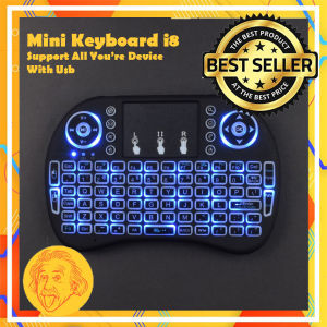 Wireless Mini Keyboard I8 For PC IBOX TV - Mini Keyboard TV I8 LED by Einstein-Store