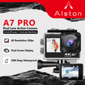 Alston E-CAM A7 PRO Dual Screen sports camera Outdoor 2.0 inch full HD 4K wireless WIFI riding anti-shake camera for vlogging