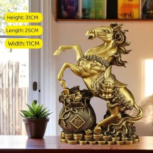 1pcs Vintage horse head portrait sculpture book stuffing desk handicrafts home bookshelf gifts