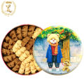 现货 EA（香港进口）Original Imported From Hong Kong Hong Kong Jenny Cookie Smart Bear Biscuits Coffee Flavored Butter Flower Flavor Double Flavor 320g Gift Box. 