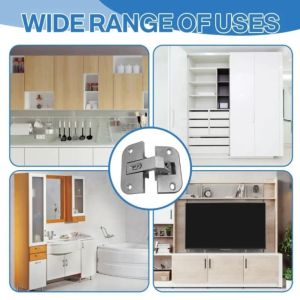 YITAQI Heavy Duty Cabinet Hinges Zinc Alloy Standard Size Corner Cabinet Hinges Durability Load-Bearing Adjustable Hinges Corner Cabinets