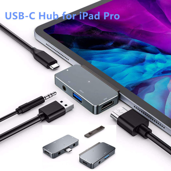 USB C Hub for iPad Pro 2020/2018 Adapter4-In-1 Adapter