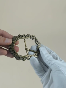 Thời trang kim loại Relief họa tiết hoa khóa đai tinh tế khóa đai thay thế dây thắt lưng phụ kiện dành cho người lớn Rock khóa