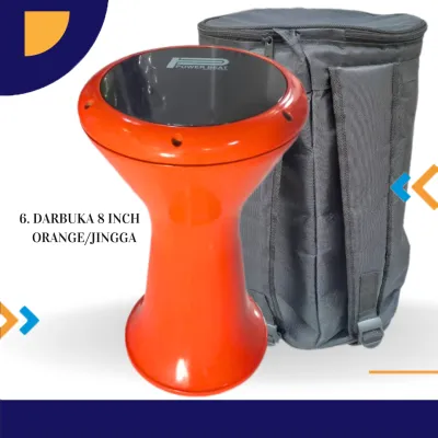 Darbuka Almunium cor ukuran 8 in mika powerbeet
