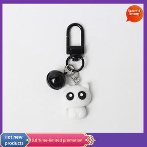 Graceful พวงกุญแจแมวสีดำสีขาวน่ารักกระเป๋าเป้สะพายหลังแขวนเครื่องประดับของขวัญ
