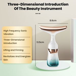 VONT 3-In-1 Facial Lifting & Firming Electric Massage Introducer Massager Essence Face Cream Introducer Neck Face Eye Massager Facial Massage