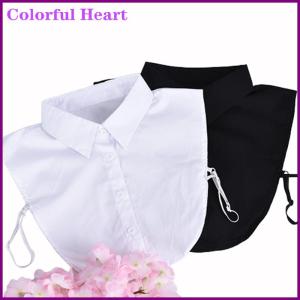Colorful Heart Detachable Lapel collar Classic False Blouse Removable Women Men Accessory