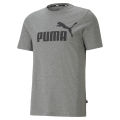 PUMA BASICS - เสื้อยืดผู้ชาย Essentials Logo สีเทา  - 58666603. 