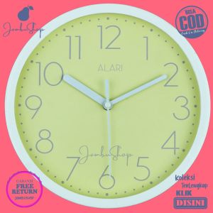 Jam Dinding Analog Minimalis Blue Alari AL1111 Hiasan Rumah BestSeller Besar
