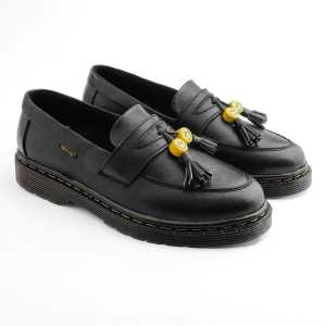 HILYA1010 Sepatu Docmart Pria Smile Kulit PU Formal Casual Modern Trendy Sepatu Kerja Cowok Keren