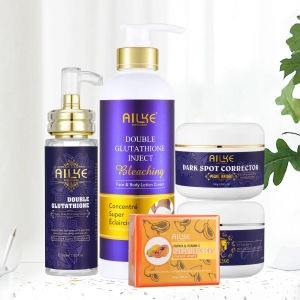 AILKE Double Glutathione Whitening Skin Care Set Lightening Remove Dark Spots Skin Radiant Moisturizing Hydrating Smooth2026