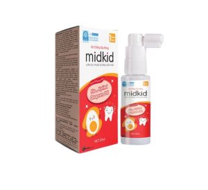 Xịt chống sâu răng Midkid cho bé từ 1 tuổi. Date 11/2026 - Sweet Baby House