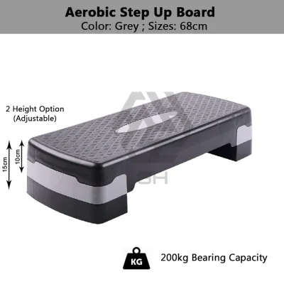 3H Papan Langkah Aerobik Boleh Laras Untuk Senaman/ Adjustable Aerobic Step-Up Board Home Exercise