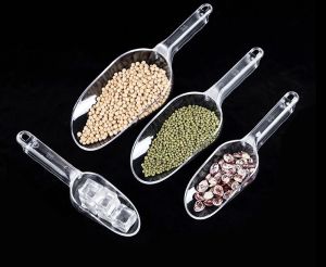 Xẻng xúc đá  xúc gạo bằng nhựa trong suốt có khoen - Xẻng xúc thực phẩm-Xẻng xúc đá đa năng bằng nhựa PC trong suốt