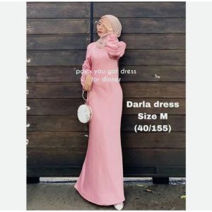 Dress Bridesmaid Wedding Dress-Satin Velvet-Darla Slik Satin Lengan Serut