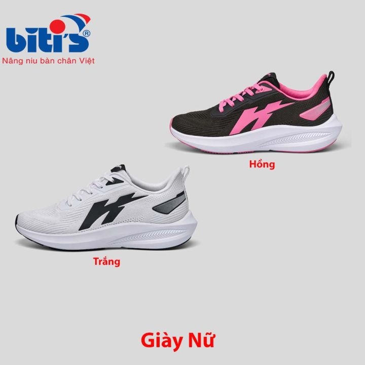 Giày Thể Thao Nữ Biti’s Hunter Core LiteFoam 3.0 - Original Edition 2K24 2 Màu HSW007801HOG, HSW007801TRG ( Hồng, Trắng )