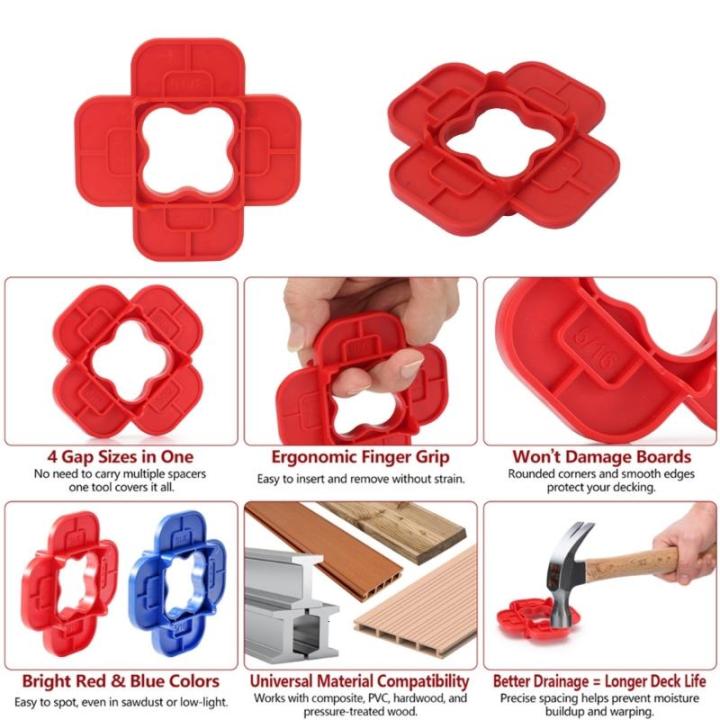 Spacing Kit Professional Deck Board Spacing Kit Includes 4 Plastic Spacers For ...