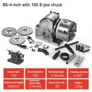 Universal indexing head milling machine dual-purpose indexing head manual indexing precision