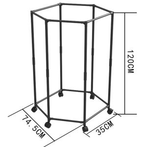 360°Rotating Clothes Rack with Wheels Thicken Round Hanging Rack for Clothes Space Saver Movable Hanger Rack Stand Heavy Duty Gold Clothes Rack