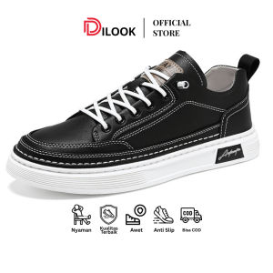 DILOOK S021 Sepatu Sneakers Pria Korea Sepatu Pria Putih Olahraga Sporty Shoes Sepatu Kulit