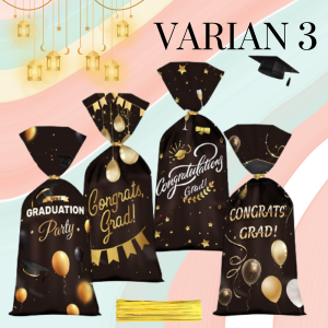 Plastik Snack Goodie Bag Hampers Idul Fitri Plastic Motif Print Eid Mubarak Tas Bingkisan Graduation