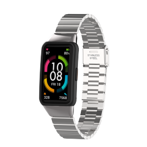 SinHGeY Metal Strap For Huawei Band 7 6 Metal Strap Stainless Steel Bracelet Replacement Wristband for Honor Band 6 Watchband New for Huawei Band 6 [Ready Stock]