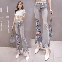 High Quality Fashion Korean Jeans 2021 Autumn New Korean Style