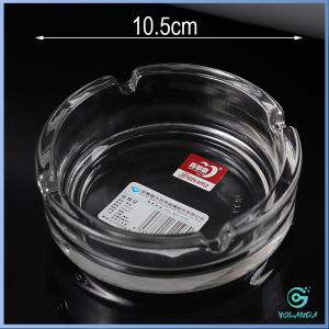 Yolanda【มีสินค้าในสต๊อก】 ที่เขี่ยบุหรี่ แบบสี่เหลี่ยม และ แบบกลม แก้วสีใส ที่ทิ้งก้นบุหรี่ Ashtray