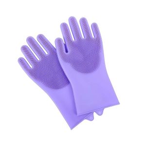 Pet Bath Gloves Silicone Anti Scratch Anti Bite Comfortable Massage Bathing Brush Cleaning Tool for Dog Cat Pet Grooming Supplies
