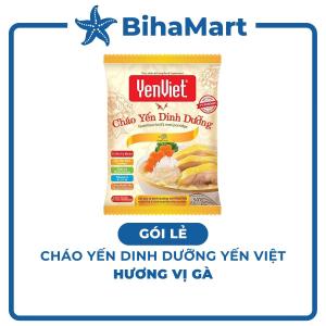 [GÓI LẺ] - YENVIET - Cháo yến dinh dưỡng YenViet hương vị Gà Cháo yến thịt gà Yến Việt Cháo gà YenViet ăn liền (50g/gói)