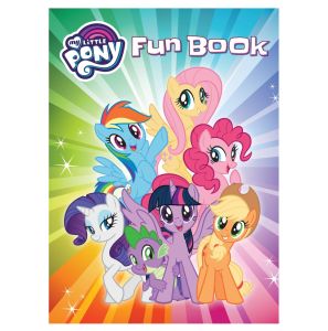 My Little Pony Fun Activity Book For Kids Hardcover Large Format with Games Puzzles Stories Quizzes 72 Pages