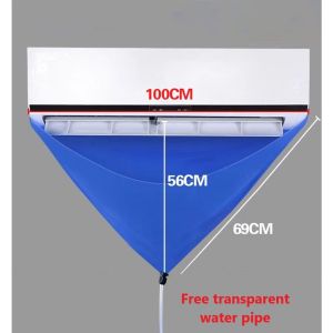 【delivery today】500ml Aircond Cleaning Kit With Aircond Cleaning Cover PVC Material Cleaning Cover and Aircond Cleaner Spray apply Cleaner Air Conditioner Coil Cleaner Home Air Con Clean Aircond Spray
