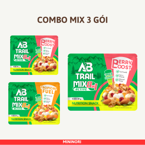 Hạt dinh dưỡng mix trái cây sấy gói nhỏ tiện lợi 28g cho vận động thể thao ăn kiêng AB Trail Mix
