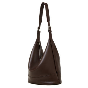 BeeGreen Women High Quality Genuine Leather Shoulder Bag Fashion Bucket Bag Elegant Commuter Bag Large Capacity Sling Bag