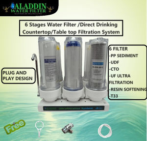 6 Stages Water Filter /Direct Drinking Countertop Table top Filtration System