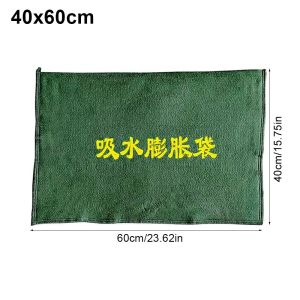 MIRELAE 1Pcs Có thể tái sử dụng Bao cát hút nước Vải canvas 25x50cm 40x60cm. Bao đập Màu xanh lá Bao chắn lũ Dành cho cửa gara nhà ở tầng hầm