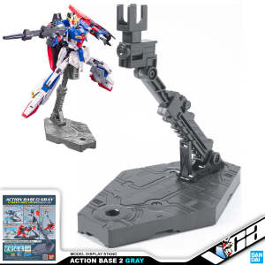 ⭐️ BANDAI GUNDAM GUNPLA ACTION BASE 2 GRAY GREY DISPLAY STAND PLASTIC MODEL KIT TOY VCA SINGAPORE