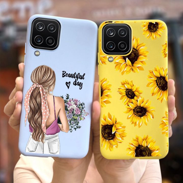 Case For Samsung Galaxy A12 Case Soft Slim Cute Candy Painted