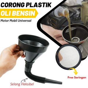 Original Corong Pengisian Minyak Oli Flexible Nozzle Anti Tumpah Motor