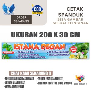 Cetak Spanduk Banner Istana Degan Costom Desain