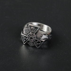 Pure Stainless Steel Solid APO Ring for Men Size 7-13