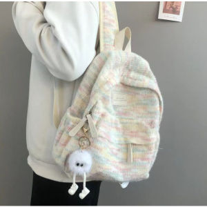 NEW PRODUK!! Tas Ransel wanita Corduroy Mini/tas sekolah korea style/Tas Sekolah Kecil Lucu/tas y2k aesthetic sekolah Backpack