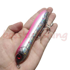 👍 Ready Stock 👍 130mm /32g OEM Trairao Pencil / Gewang utk giant Toman Qiant Snakehead Top water Pencil lure